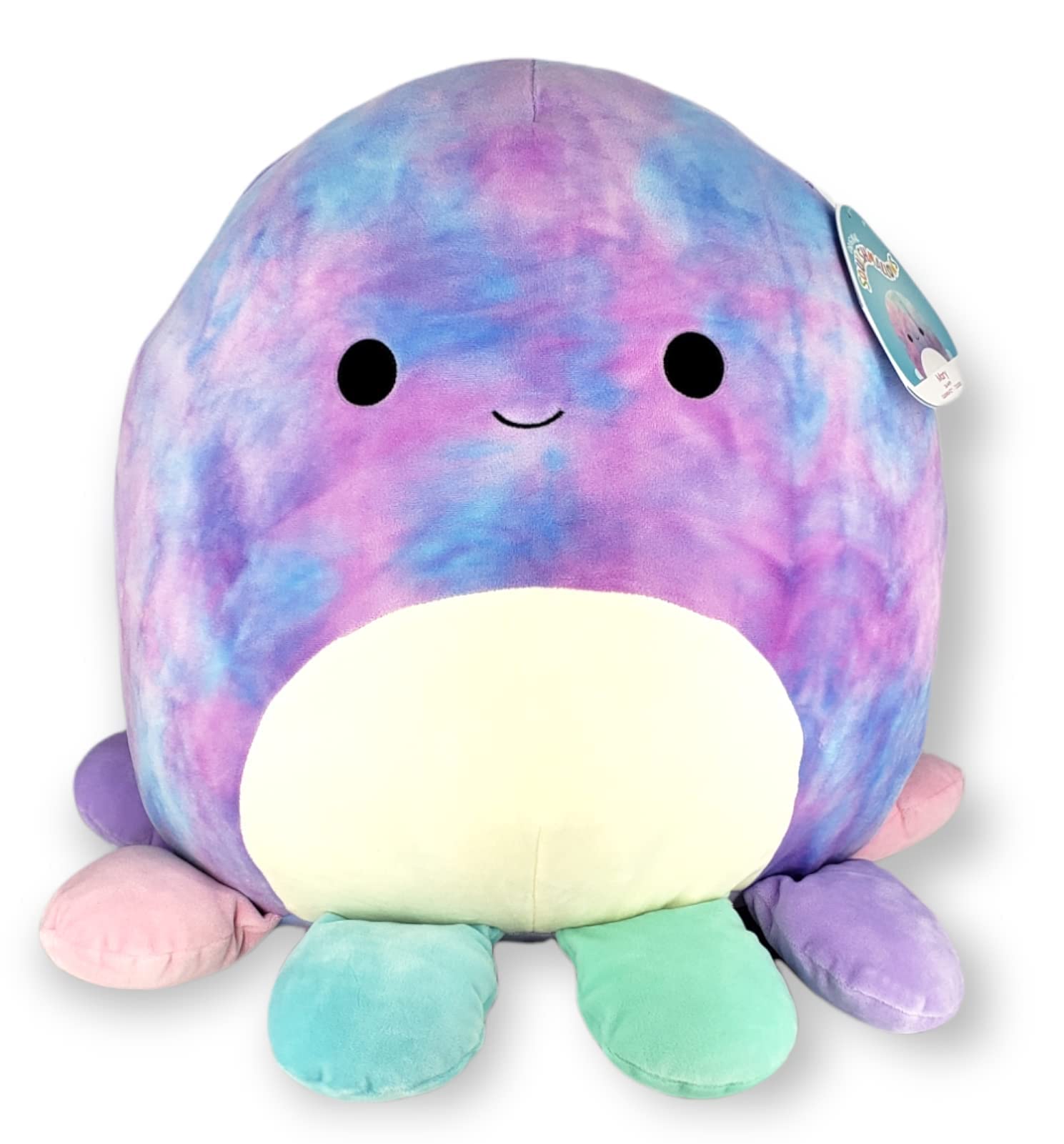 SQUISHMALLOW KellyToy - Mary The Octopus - Super Soft Plush Stuffed Toy Animal Pillow Pal Buddy Birthday Valentines Gift - 8 inc