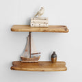 WELLAND 16    Cedar Natural Edge Floating Shelf Set of 2