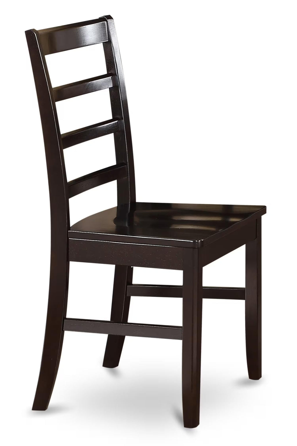 East West Furniture ANPF5-CAP-W 5 Piece Dining Room Table Set Includes a Round Wooden Table with Pedestal and 4 Kitchen Dining Chairs, 36x36 Inch, Cappuccino