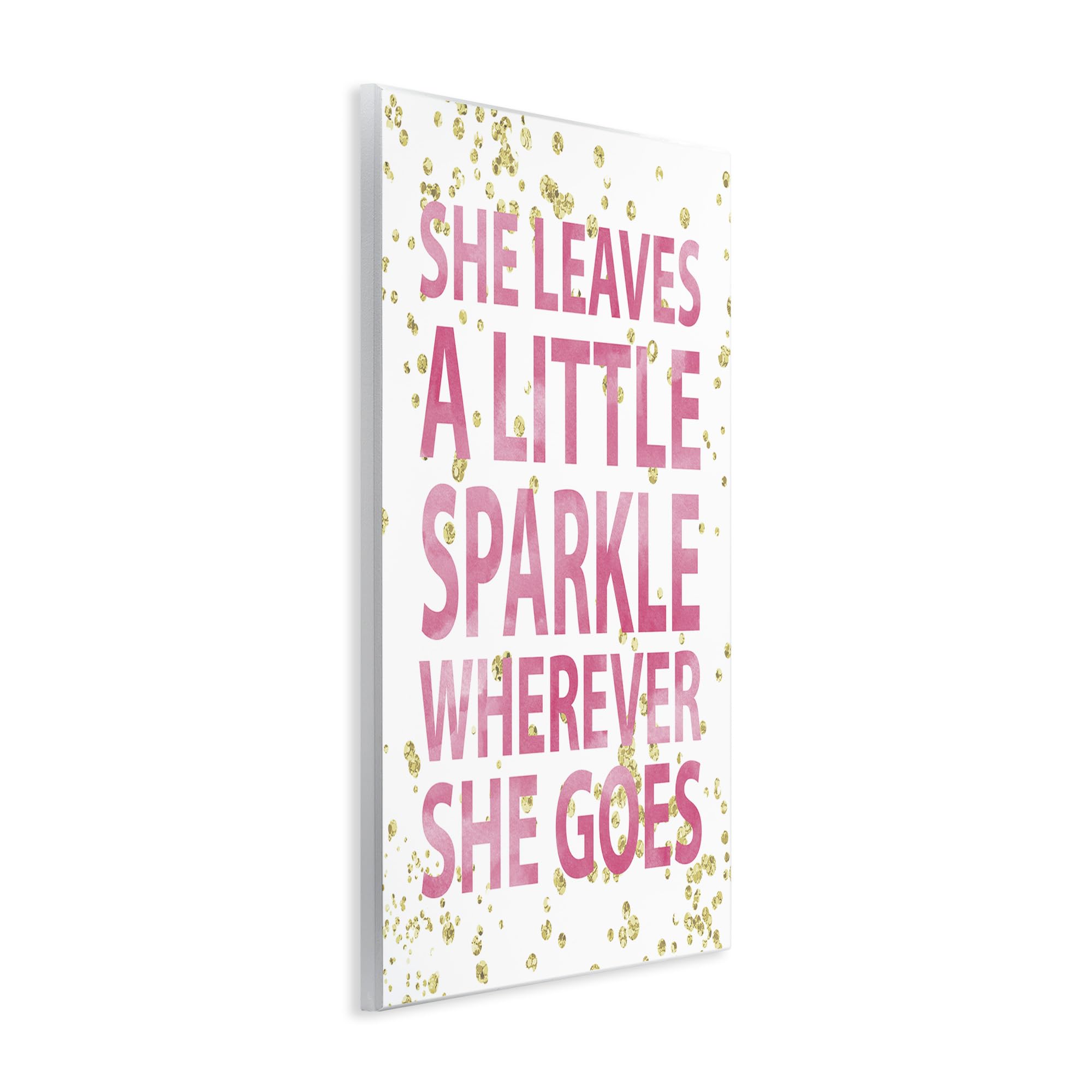 Stupell Industries She Leaves A Little Sparke Wall Plaque, 10X15, Design By Artist Susan Newberry Designs