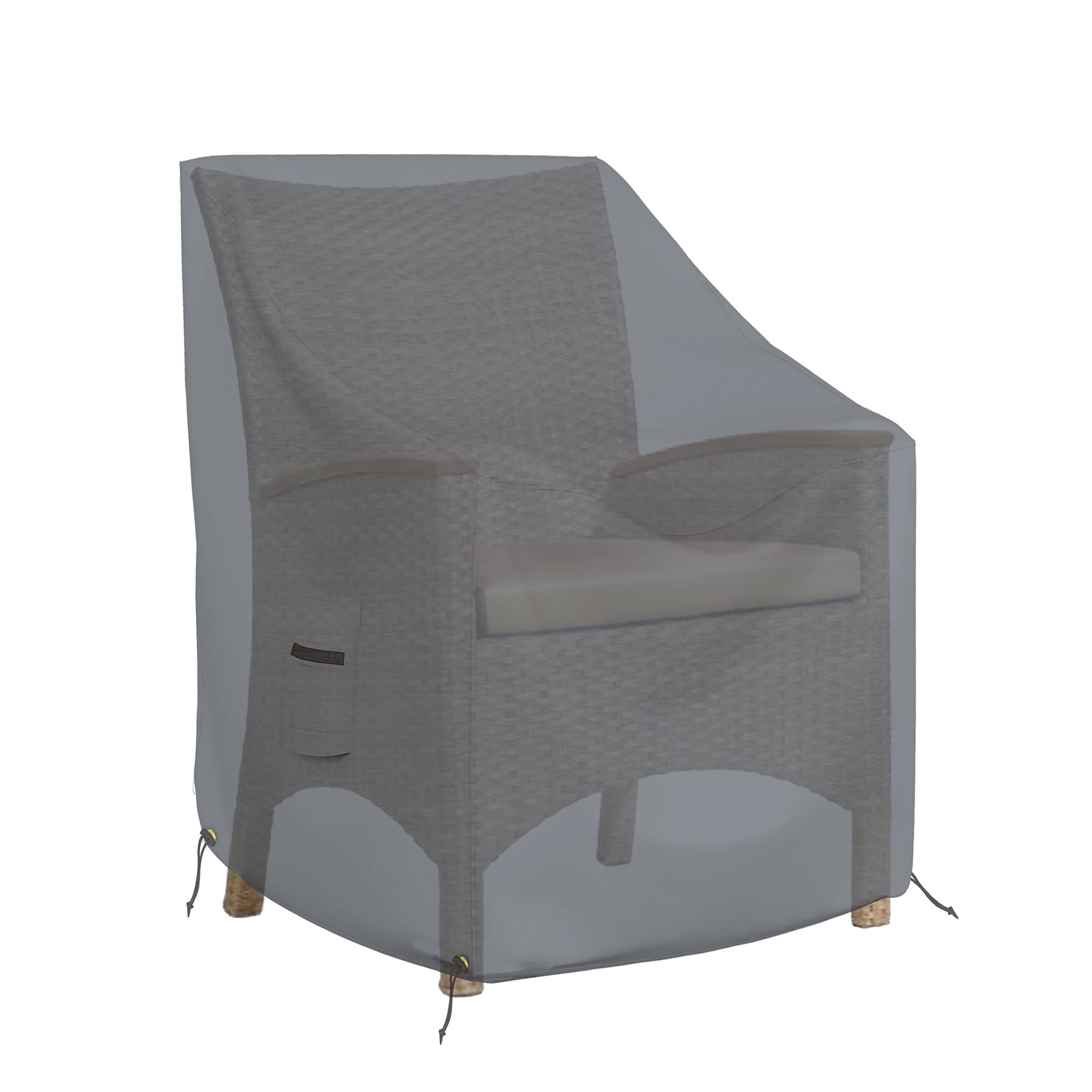 Covers & All Outdoor Chair Cover, 12 Oz Waterproof Uv & Weather Resistant Patio Furniture Sofa Cover For Outdoor Outside Seating Lawn Garden, With Air Vents & Drawstrings (36'L X 37'W X 36'H, Gray)