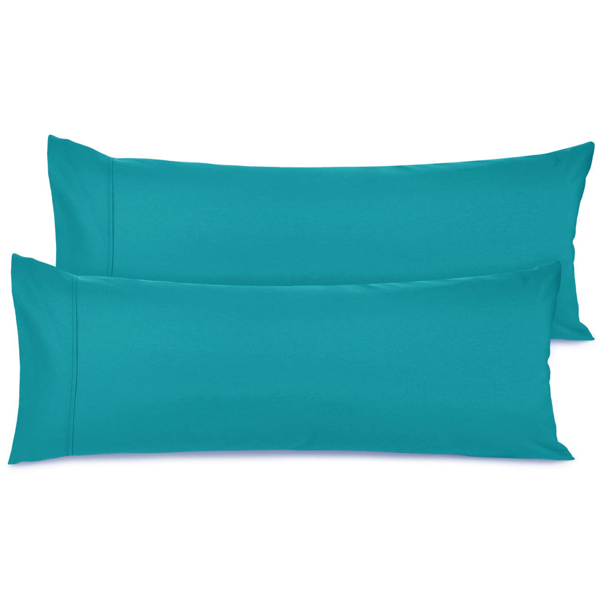 Nestl Body Pillow Cover - Soft Body Pillow Pillowcase - Lightweight Teal Pillowcase - Microfiber Body Pillow Case Cover - 20X54