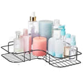 Metal Bathroom Corner Shelf Rack No Drilling Self Adhesive  Wall Mounted Storage Organizer for Bathroom Kitchen with Rustproof