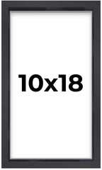 10x18 Shadow Box Frame Contemporary Black | 1'' Depth of Usable Space| Interior Size 10x18 or 18x10 Inches| UV Resistant Acrylic