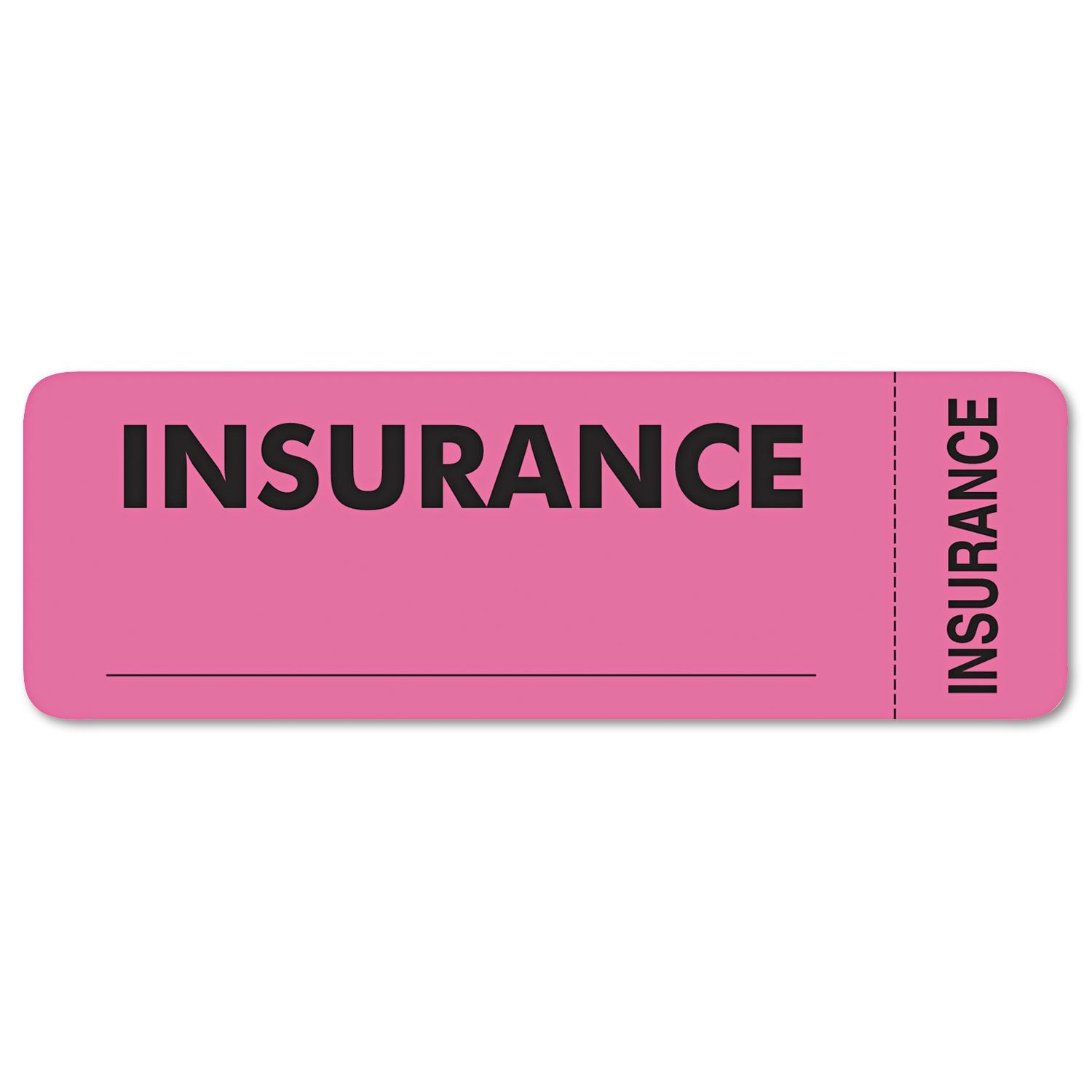 Tabbies 06420 Medical Labels For Insurance, 1 X 3, Fluorescent Pink, 250/Roll