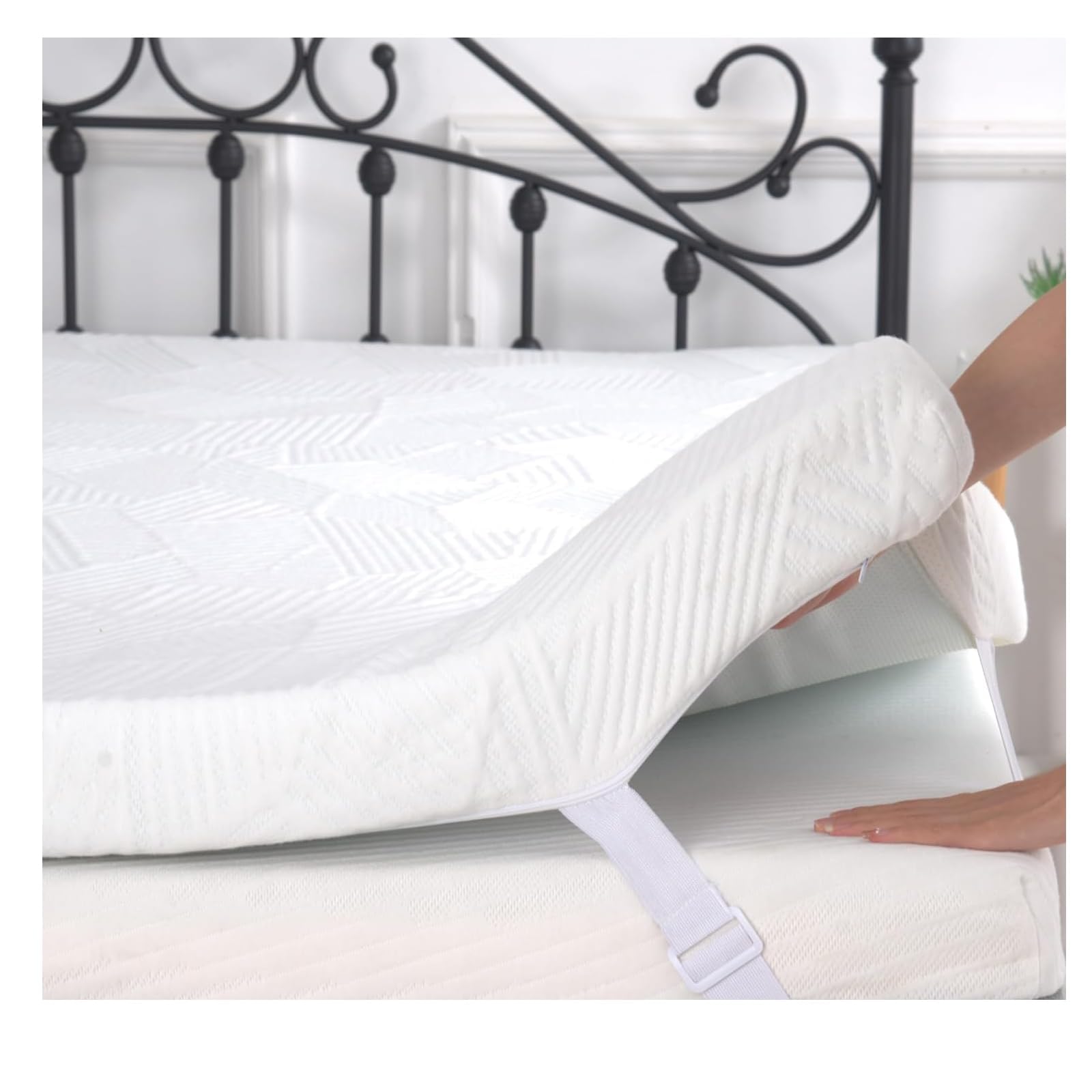 3 Inch Gel Memory Foam Mattress Topper Twin Xl, Cooling Bed Topper With Removable Cover, Soft & Pain Relief & Breathable, Certip