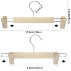 Pants Hangers With Clips Skirt Hangers For Women Plastic Clip Hangers For Pants Clothes Hangers (50Pack, Khaki)