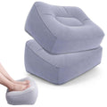Inflatable Foot Rest Pillow for Air Travel, Airplane Foot Rest Pillow, Adjustable Height Leg Pillow Airplane Bed for Kids Toddle