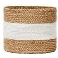 Suryansh Handloom Jute Planter Pots/Storage Basket With Handle, MultiPurpose Use For Bathroom Living Room 10X12 Inch