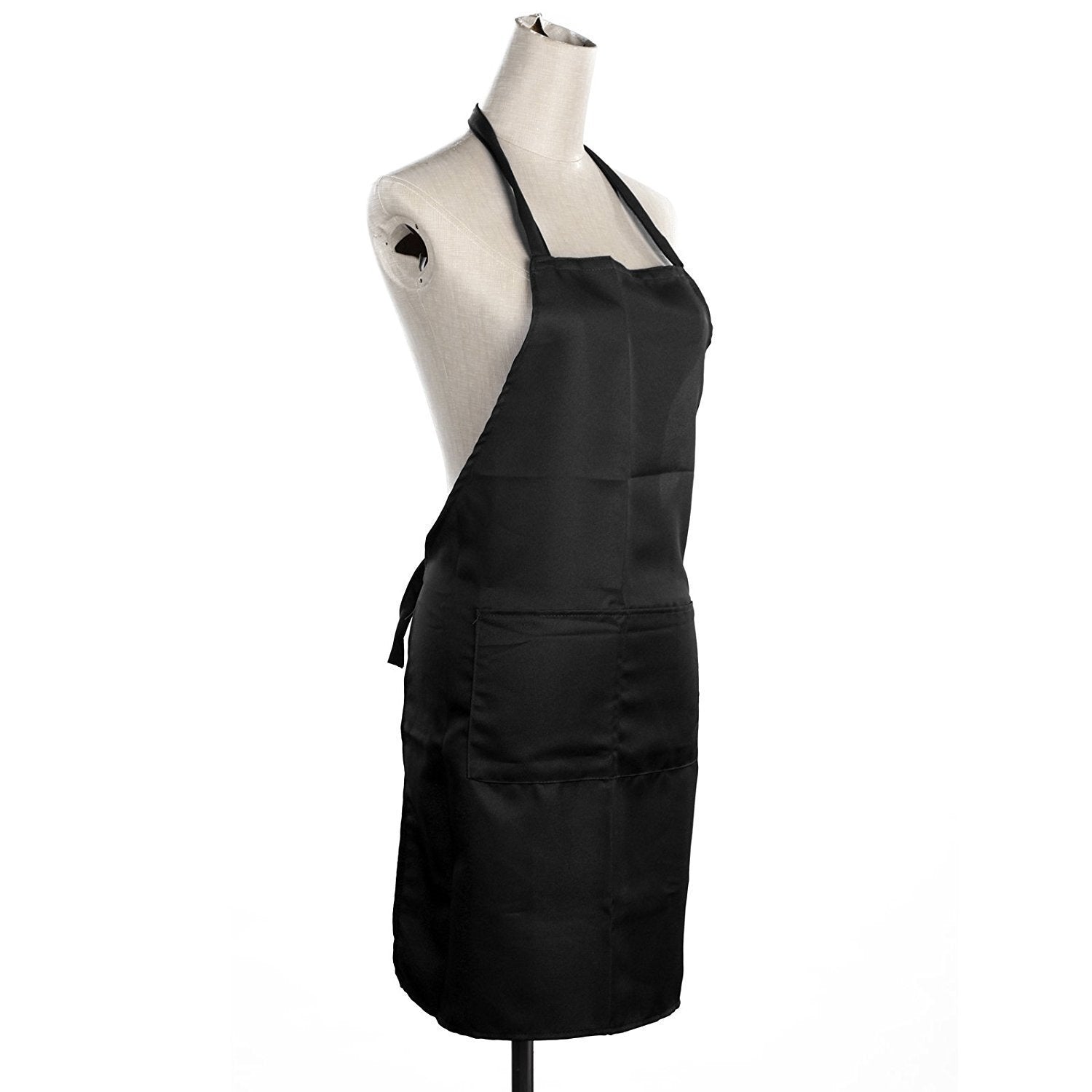 Yellow Weaves Waterproof Apron  22 X 30 Inches, 1 Piece, (Black)