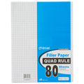 Top Flight Filler Paper, Quadrille Rule, 11 X 8.5 Inches, 80 Sheets (12650)