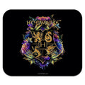 Harry Potter Hogwarts Floral Crest Low Profile Thin Rubber Mouse Pad Mousepad