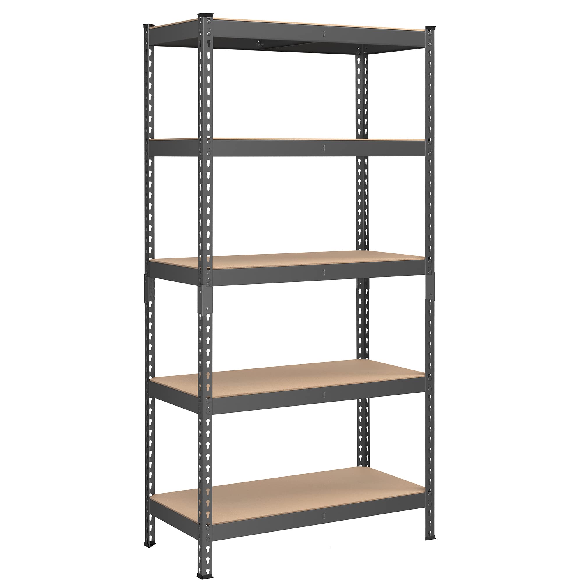 SONGMICS 5-Tier Storage Shelves, Load 2310 lb, Garage Storage, Boltless Assembly, Adjustable Shelving Unit, 17.7 x 35.4 x 70.9 I