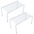 Kitchen Shelves, Cabinet Organization Mini Storage Shelf, Storage Rack Organizer for Kitchen, Fridge, Cabinet, Bathroom (White 2