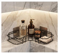 Clinton Bathroom Corner Shelf Rack, No Drilling Self Adhesive, Wall Mounted Storage Organiser For Bathroom And Kitchen