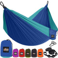 GORILLA GRIP Durable Portable Camping Hammock, Holds 400lbs with Heavy Duty Tree Straps, Comfortable Travel Swing, Camp Hammocks