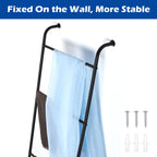 2 Pack Blanket Ladder Decorative Towel Rack Holder For Bathroom, Wall Leaning Metal Drying Quilt Stand For Living Room Bedroom F