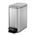 Cesun Small Bathroom Trash Can with Lid Soft Close, Step Pedal, 6 Liter / 1.6 Gallon Stainless Steel Garbage Can with Removable 
