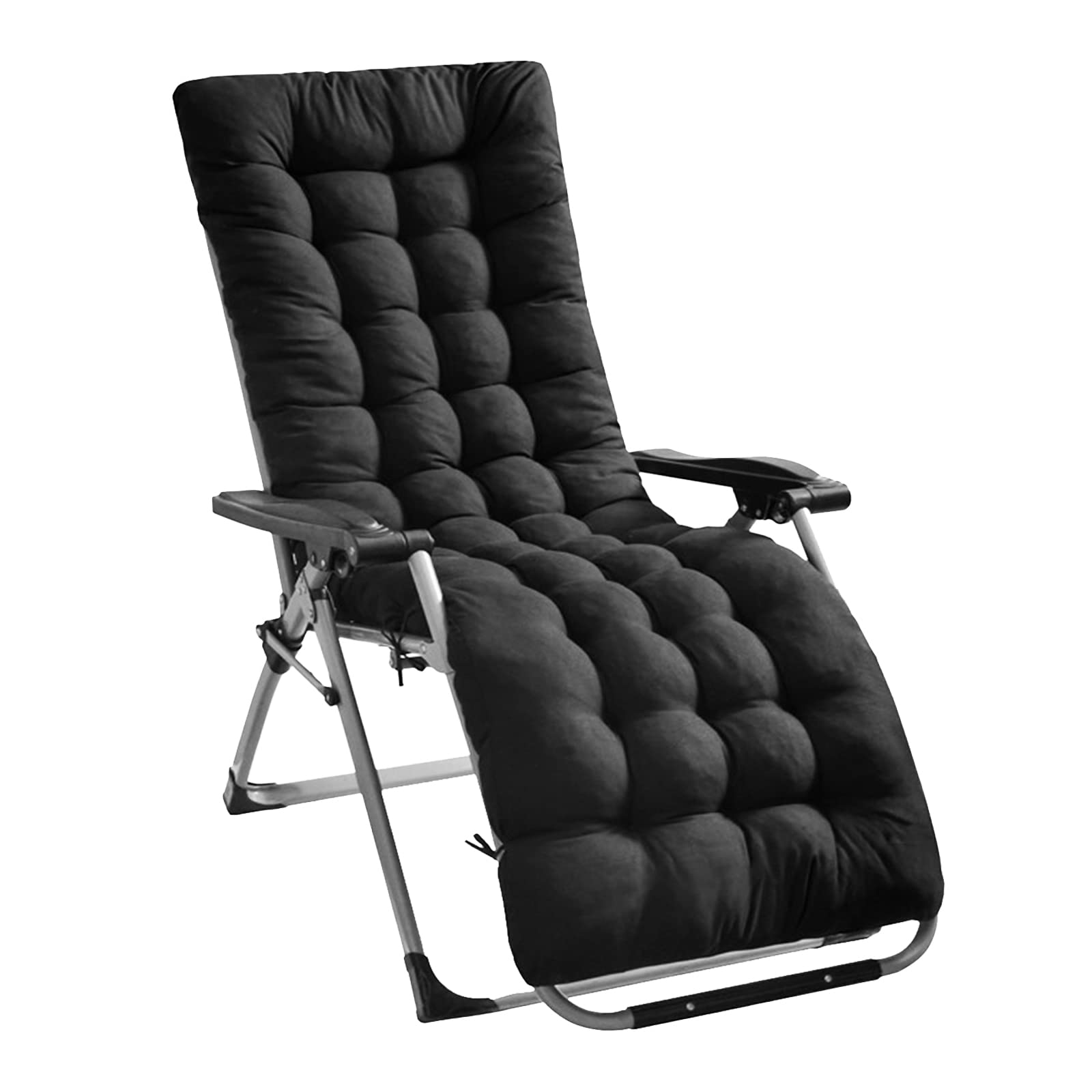 Imountek Lounge Chair Cushions, Thickened Padding Chaise Lounger Cushion Patio Lawn Recliner Zero Gravity Chair Cushion Chaise L