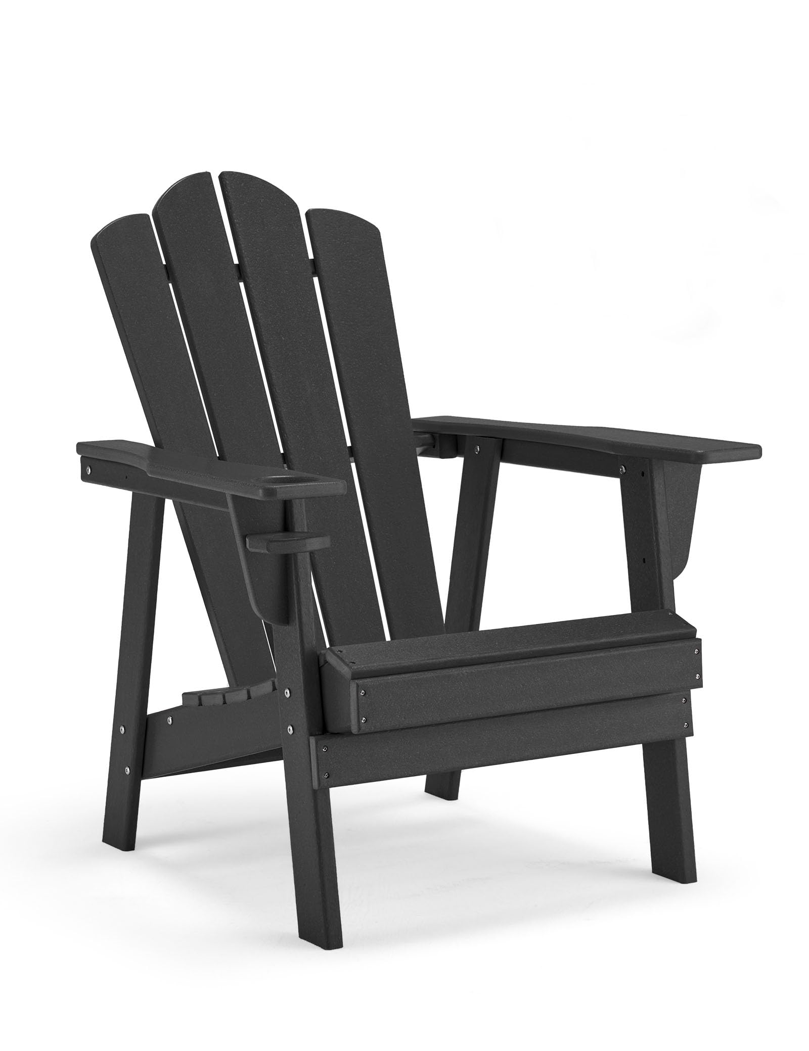 BUPPLEE Adirondack Chair - Durable HDPE Poly Lumber All-Weather Resistant, Oversized Balcony Porch Patio Outdoor Chair for Lawn,