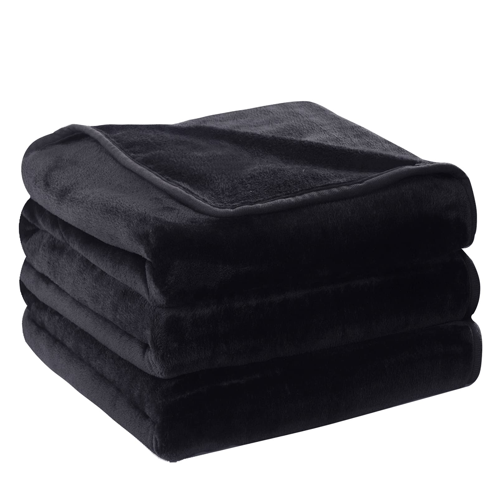Soft Blanket Travel Size Fleece Warm Fuzzy Throw Blankets For The Bed Sofa Lightweight Charcoal Grey 50'X 61'