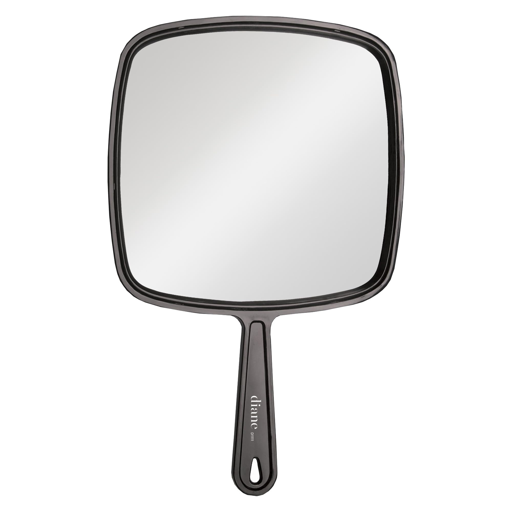 Diane Professional Quality Hand Held Mirror with Handle, Single Sided Vanity Makeup Mirror for Women, Men, Salon, Barber, Shavin