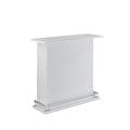 Acme Kite Wooden Bar Table With 6 Compartments In White
