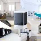 Evhome Manual Soap Dispenser Kitchen Bathroom Wall Mounted Commercial For Liquid Containers Shampoo Gel Chamber Plastic - (33.8