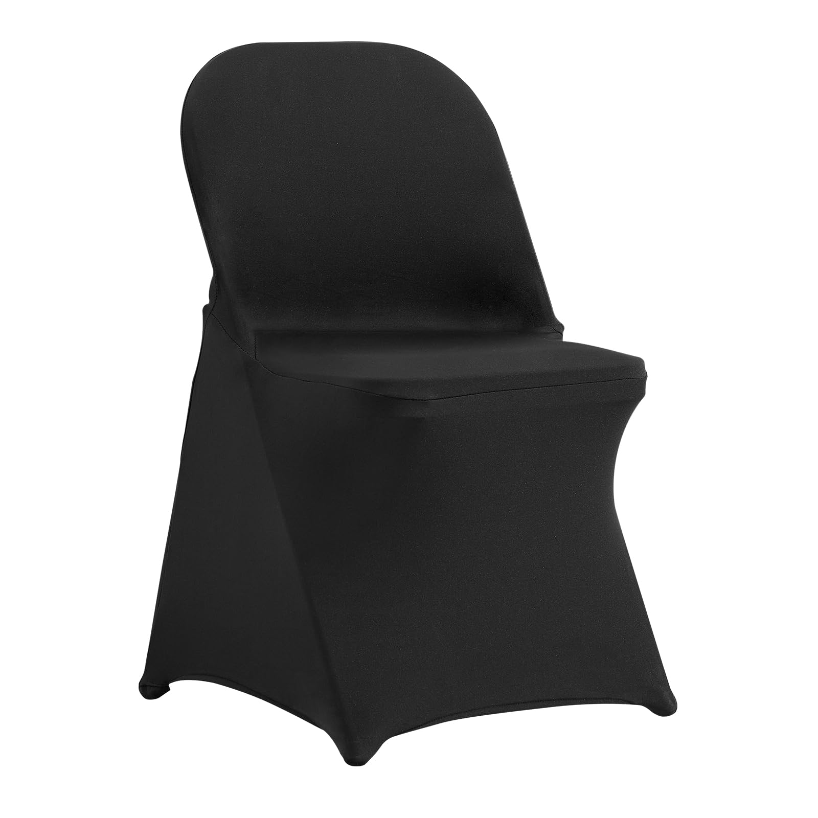 Vevor 30Pcs Black Folding Chair Covers, Universal Fitted Chair Cover, Removable Washable Protective Slipcovers, For Wedding, Holiday, Banquet, Party, Celebration, Dining