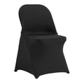 Vevor 30Pcs Black Folding Chair Covers, Universal Fitted Chair Cover, Removable Washable Protective Slipcovers, For Wedding, Holiday, Banquet, Party, Celebration, Dining