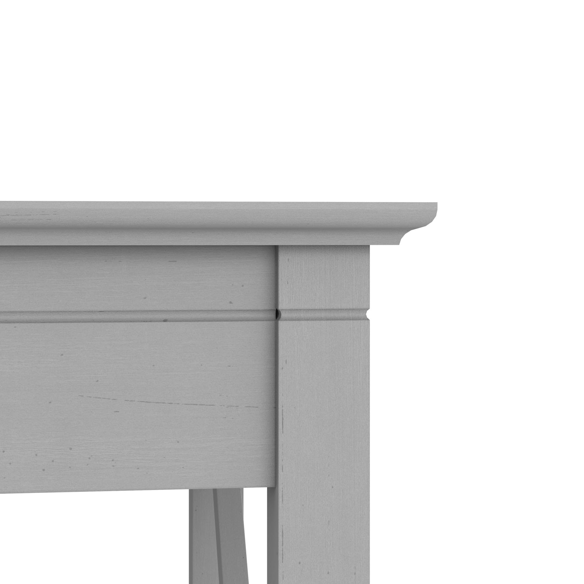 Bush Furniture Key West 60W Modern Farmhouse L Shaped Desk In Cape Cod Gray | 60-Inch Corner Table For Home Office