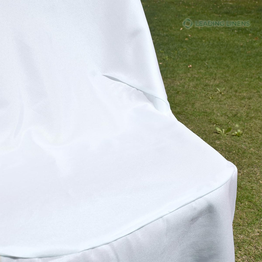 Sparkles Make It Special 200 Pc Polyester Folding Chair Covers - Wedding Reception Banquet Party Restaurant - White