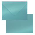 Shimmery Blue Envelope A7-100 Pcs Goefun V Flap Invitation Envelopes For Wedding, Announcements, Mailing, Greeting Cards, 5.25 X