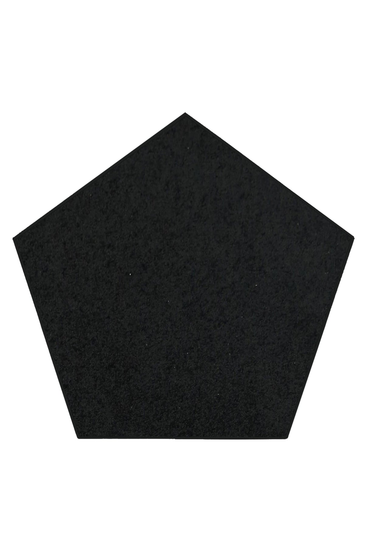 Pet Friendly Solid Color Area Rugs Black - 7' Pentagon, Indoor, Stain & Fade Resistant, Perfect for Living Room, Bedroom, Dining