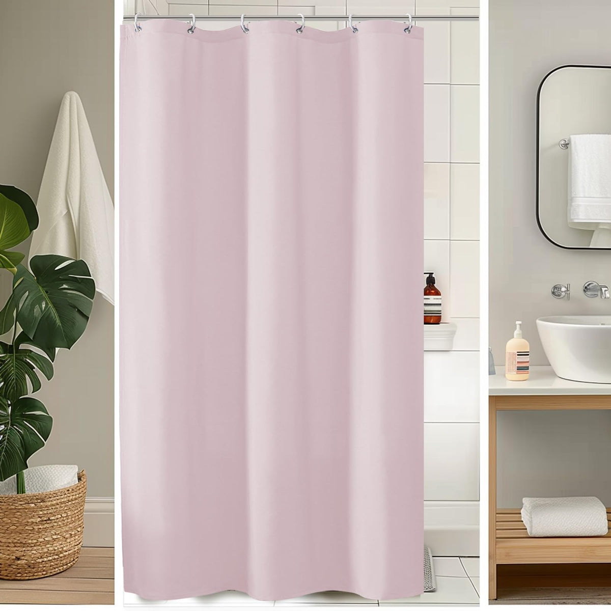 Ovzme Zora 36 X 72 Inch Stall Fabric Shower Curtain - Soft Small Shower Curtain For Bathroom For Narrow Stall Size, Machine Wash