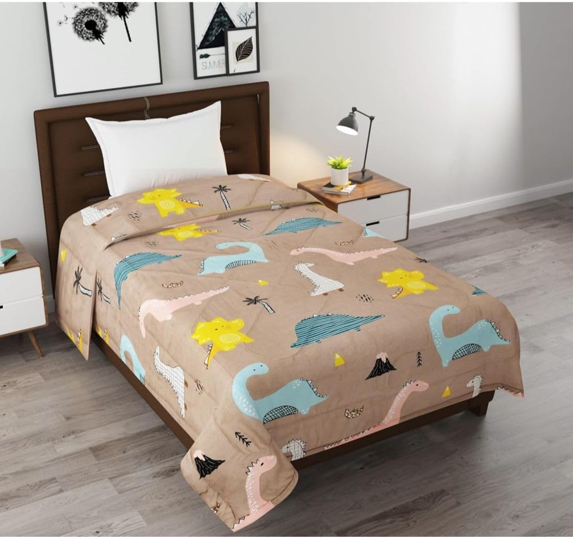 Goldzen All Season Single Bed Kids Ac Comforter | Duvet | Blanket | Quilt. Size (60 X 90 Inches). Animal Print