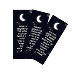 Shoot For The Moon Land Among The Stars Inspirational Graduation Bookmarks For Students Grad Party Gift Favors Graduating Studen