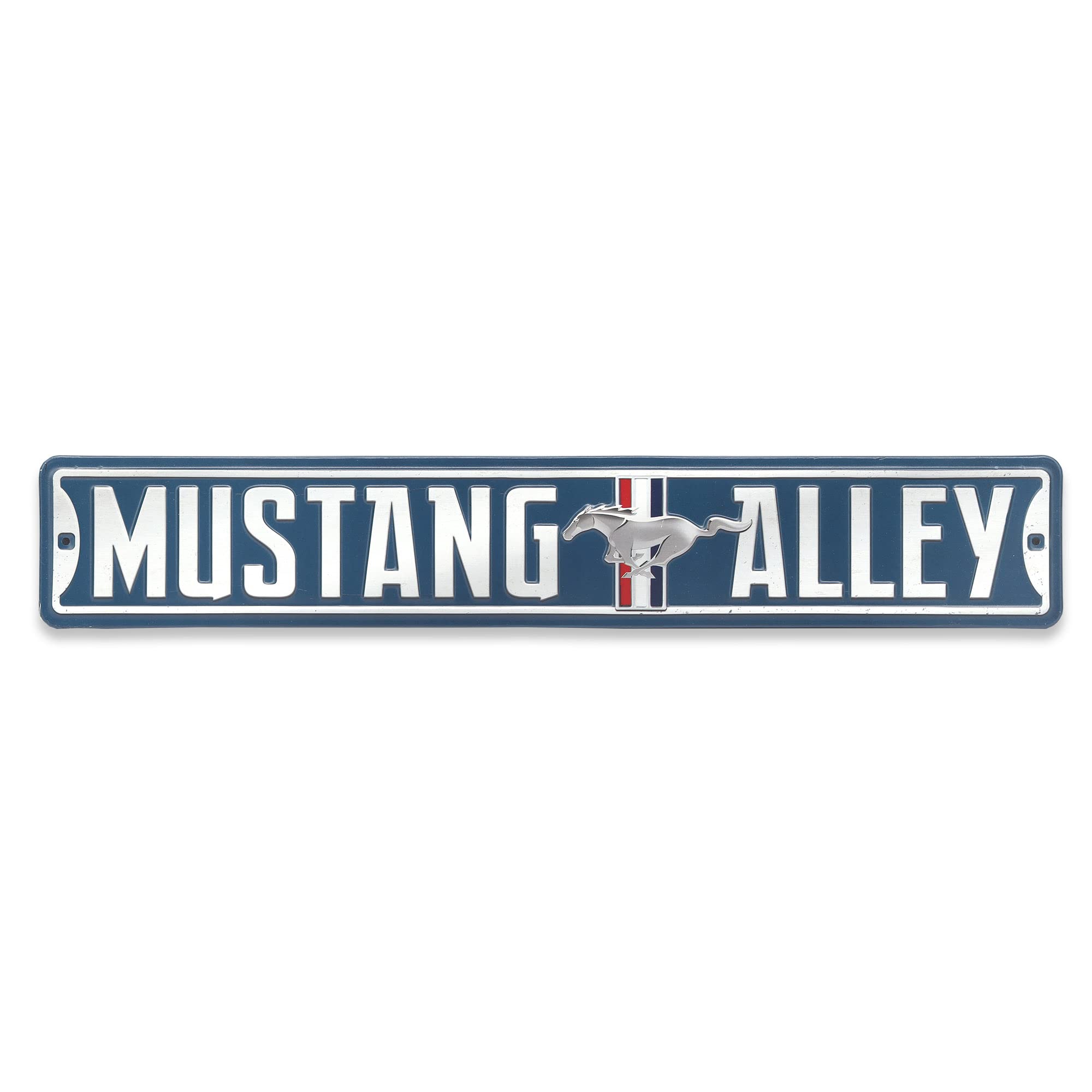 Ford Mustang Metal Street Sign - Mustang Alley Metal Sign for Garage, Man Cave or Shop