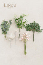 Ling'S Moment Artificial Greenery Stems Box Set, 42Pcs With 6 Kinds Of Faux Greenery Picks For Diy Bridal Bouquets Wedding Flora