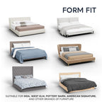 Paulato By Ga.I.Co. Bed Headboard & Frame Cover - Head Board Covers - Soft Polyester Fabric Cover - 1-Piece Form Fit Stretch Fur