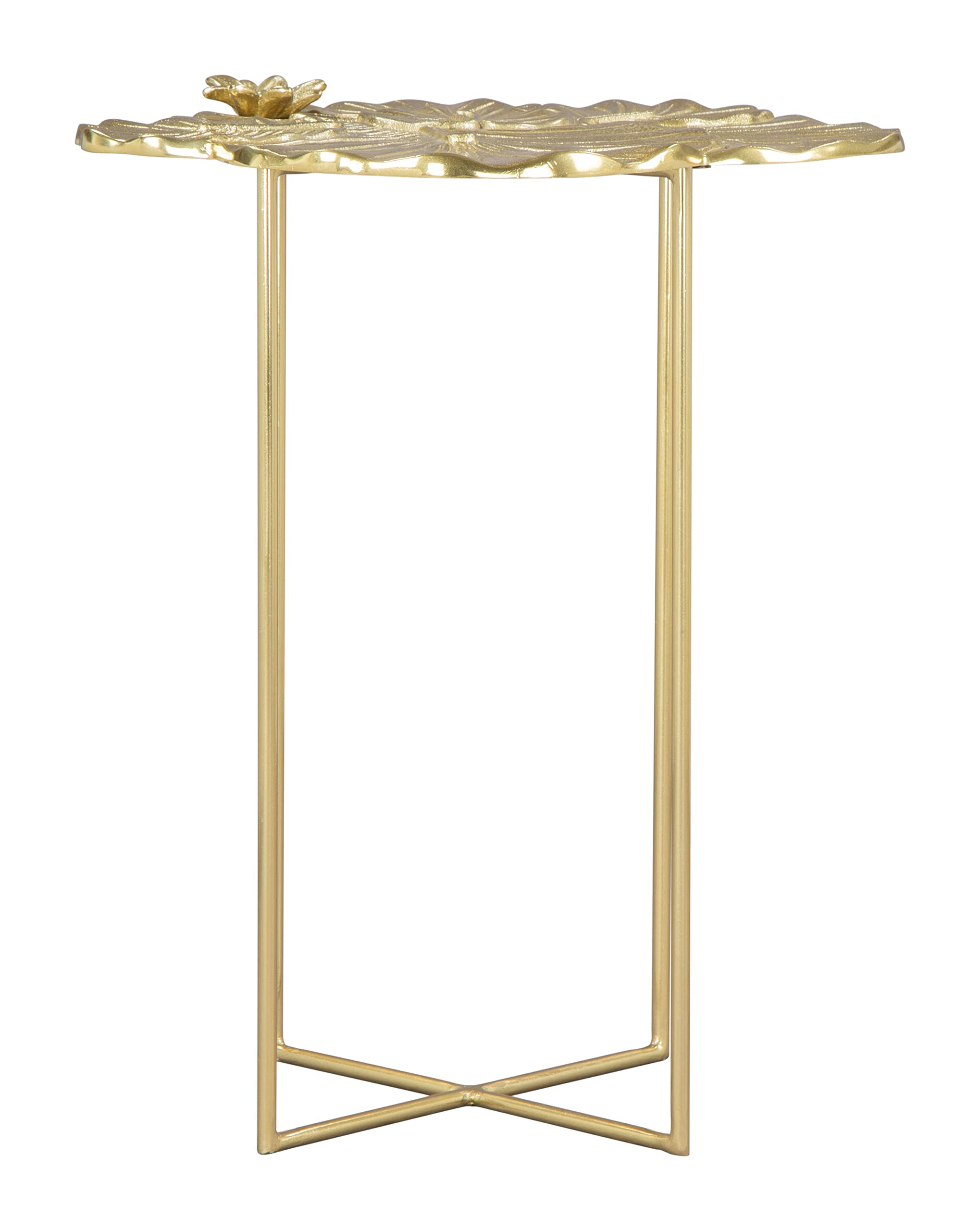 Zuo Lotus Side Table Gold