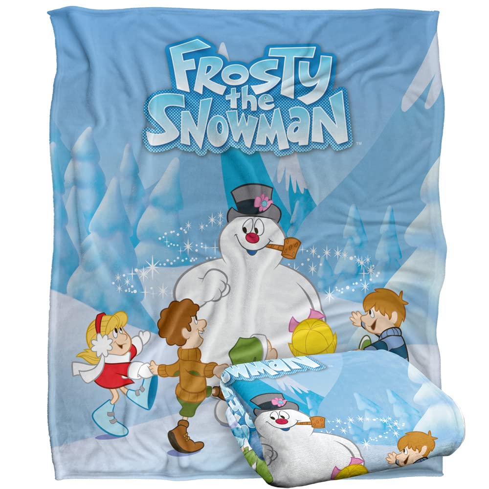 Frosty The Snowman Frosty And Kids Silky Touch Super Soft Throw Blanket 50' X 60'