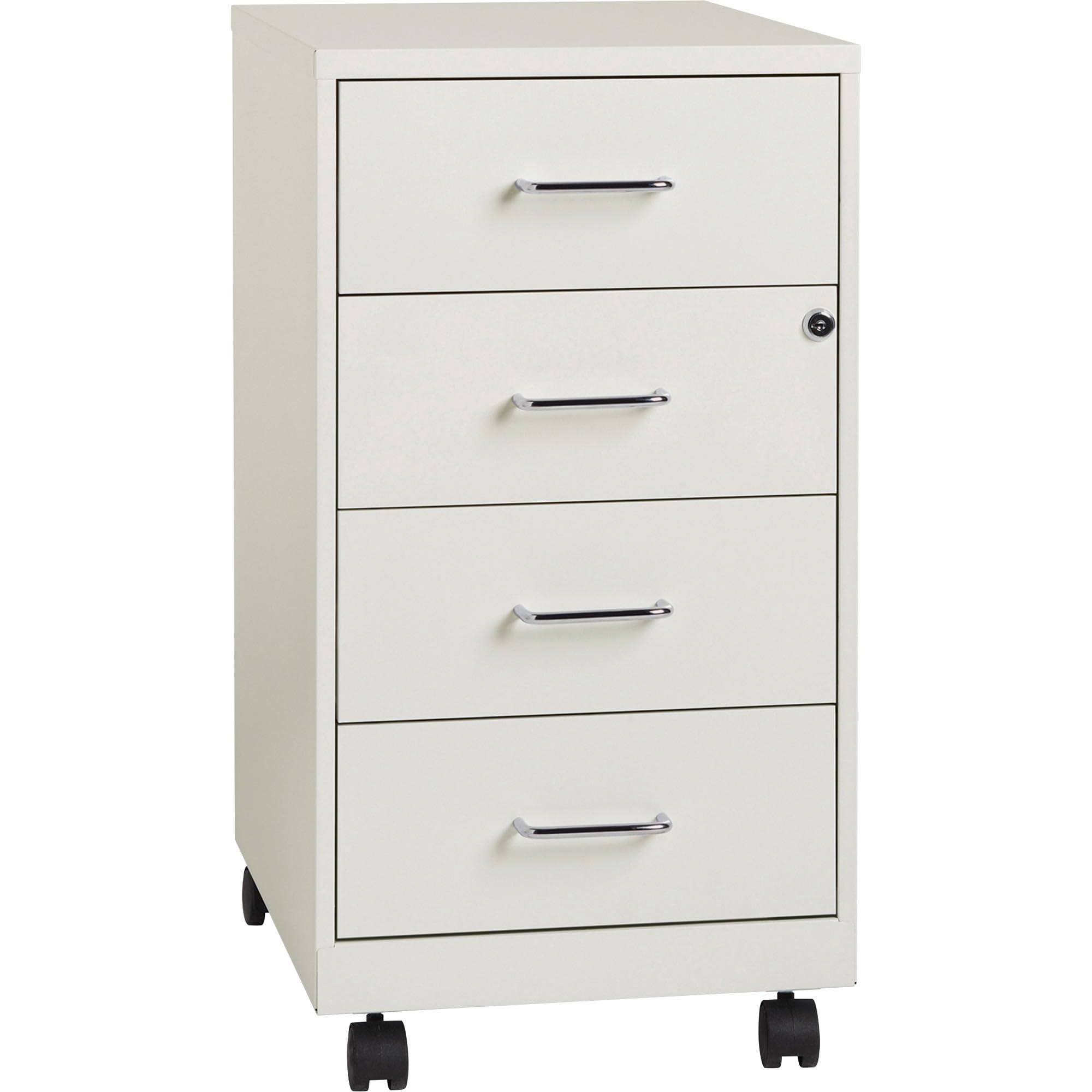Lorell 18" 4 Drawer Steel File Cabinet in White