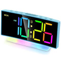 Cadmos Loud Alarm Clock for Heavy Sleepers Adults,Kids,Teens,Digital Desk Clock with USB Port,Large Numbers,7 Color Night Light,