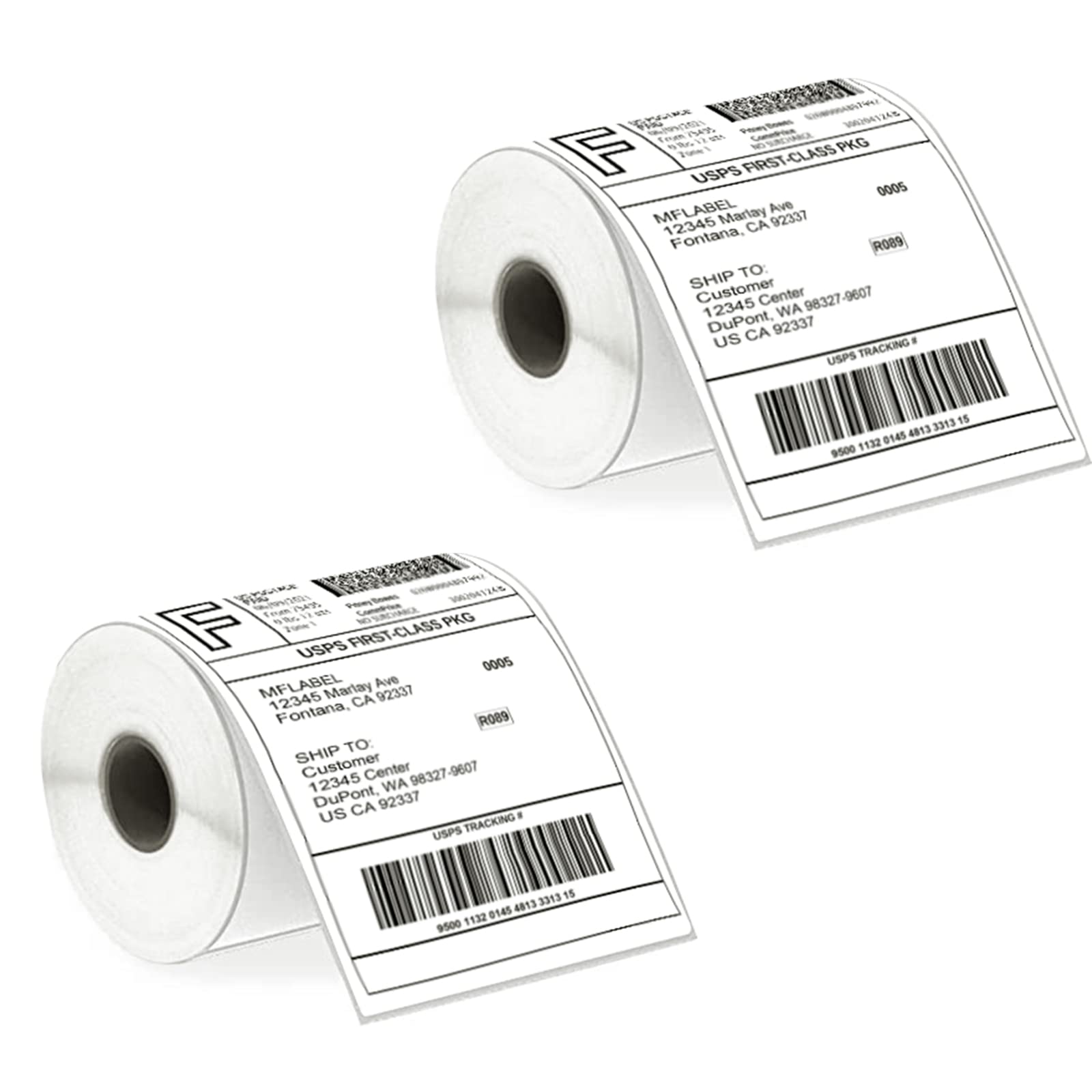 Mflabel 4X6 Direct Thermal Labels, Thermal Shipping Labels With Perforated, Commercial Grade, For Thermal Printer, 250 Labels/1