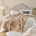 Krifey Oversized Faux Fur Blanket, Super Soft Cozy Blanket, Luxury Fluffy Throw Blanket Fuzzy Bed Throw, Plush Christmas Blanket