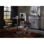 Acme Brancaster Adjustable Chair in Turmeric Top Grain Leather and Chrome