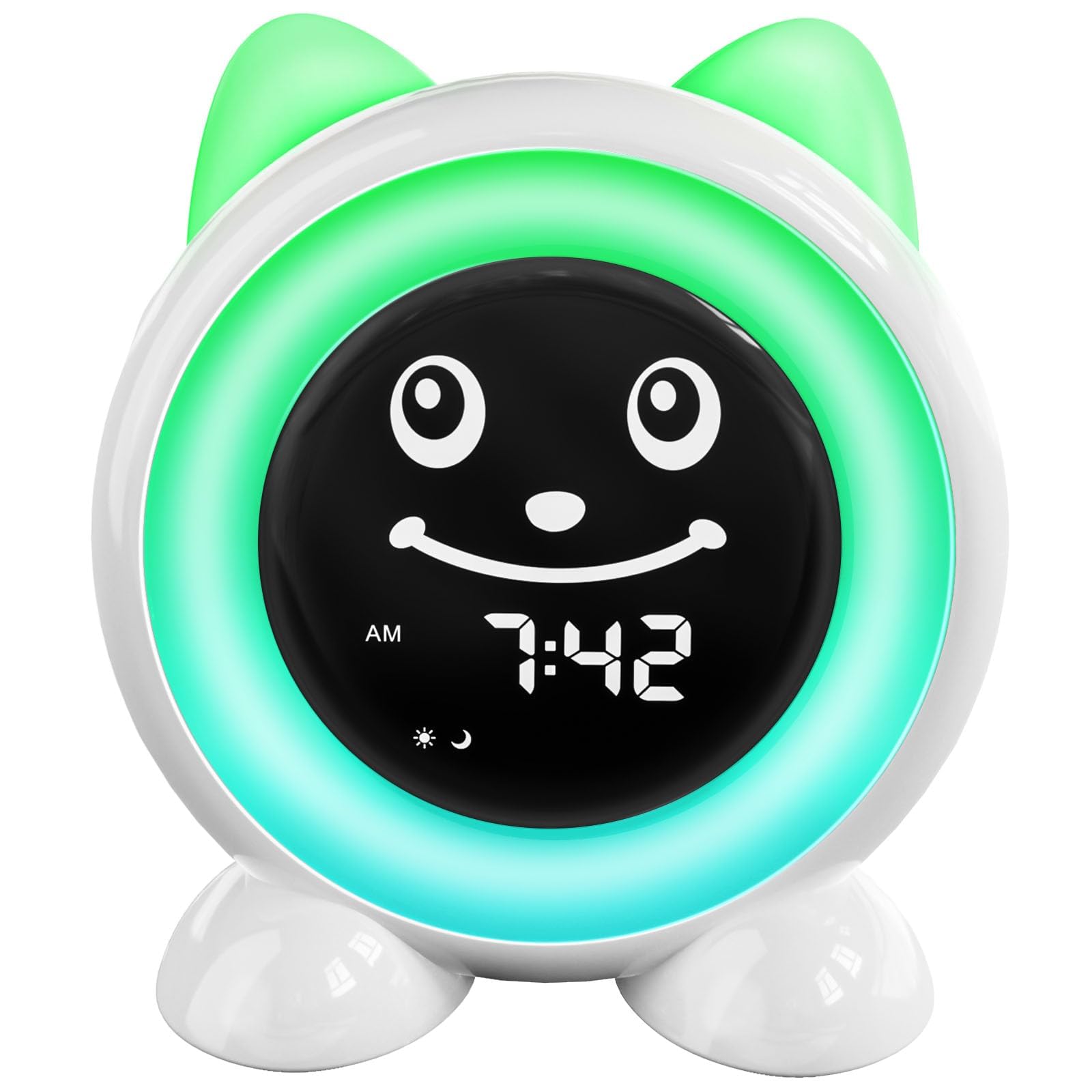 ICODE OK to Wake Kids Alarm Clock,Toddler Sleep Training Clock with Night Light & Nap Timer,Gift for 2-10 Years Old Children Boy