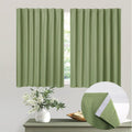 Muamar 2pcs Self Adhesive Curtains for Small Window,Curtains for Bathroom,Short Curtains Door Curtains for Door Window,RV Curtai