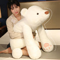 Snowolf Giant Weighted Bear Stuffed Animals, 40' White Bear Plush Throw Pillow Super Cute Kawaii Plushie Polar Bear Hugging Toy